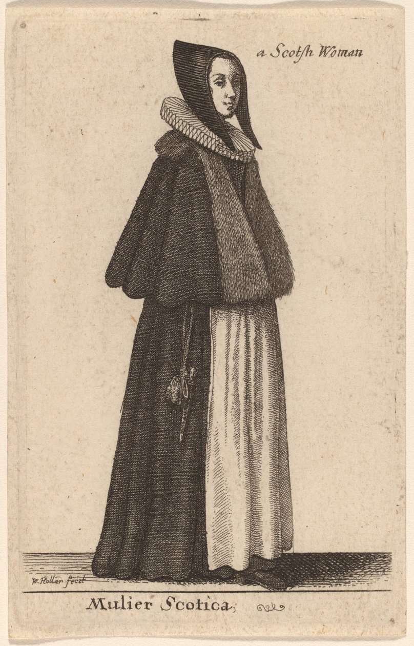 Gal kadın by Wenceslaus Hollar
