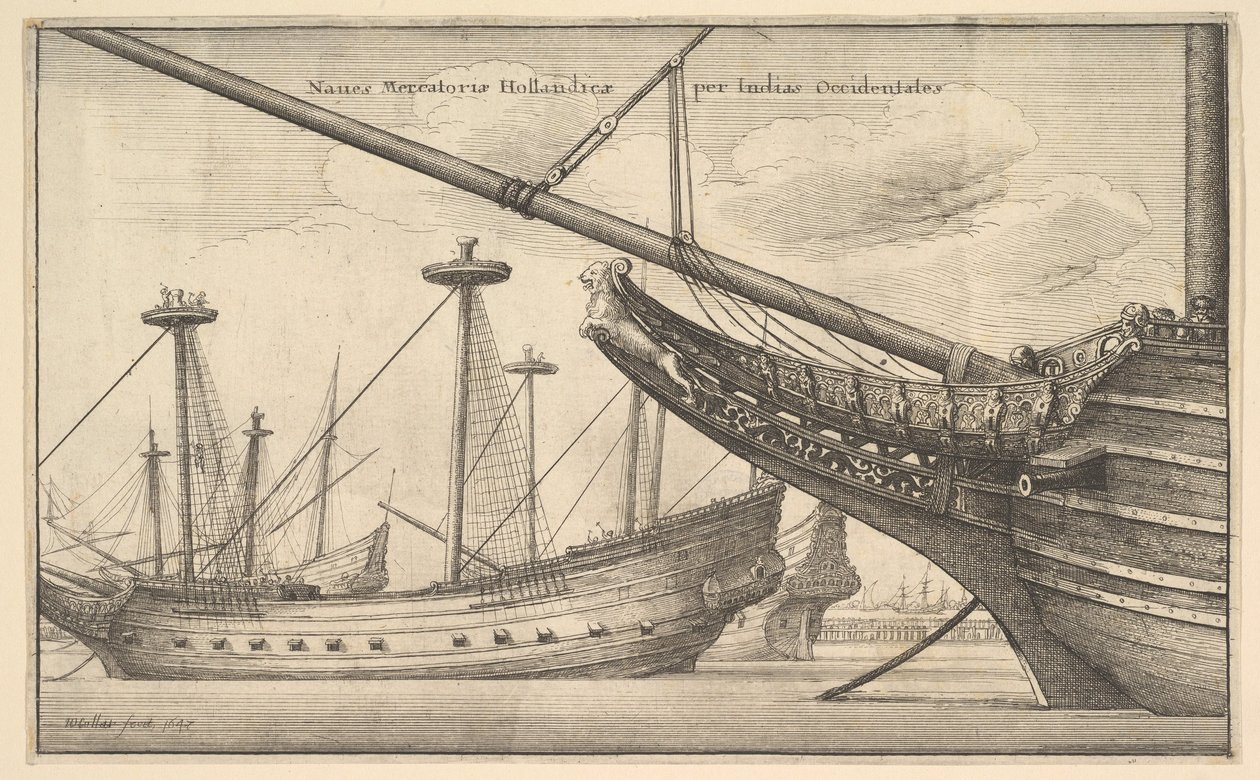 Hollandalı Batı Hindistanlı, 1647 by Wenceslaus Hollar