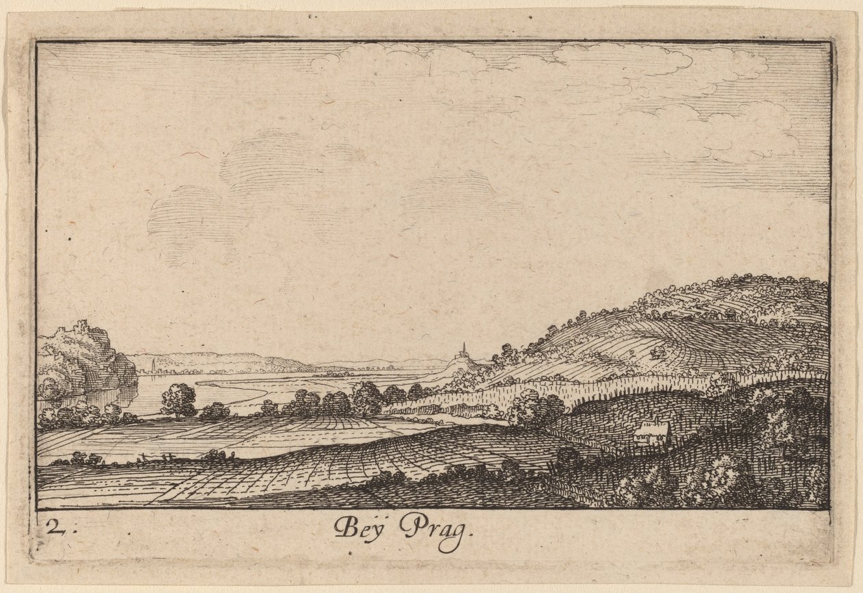 Prag yakınlarında by Wenceslaus Hollar