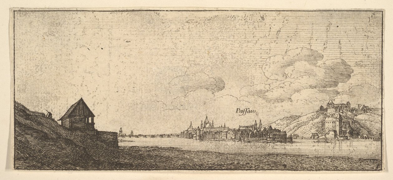 Passau, 1652-77. by Wenceslaus Hollar