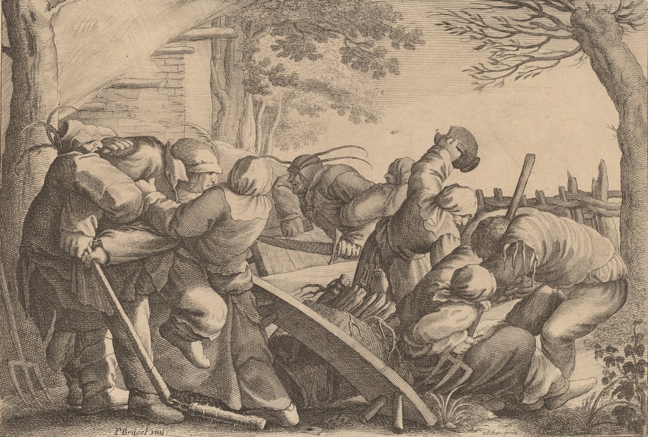 Köylü Kavgası, 1646. by Wenceslaus Hollar