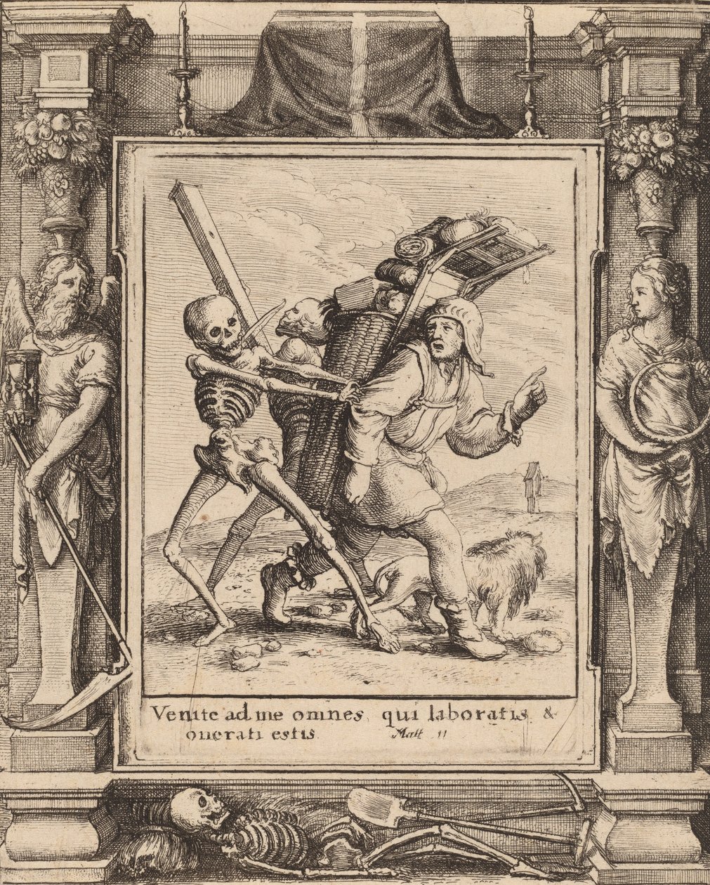 seyyar satıcı, 1651. by Wenceslaus Hollar