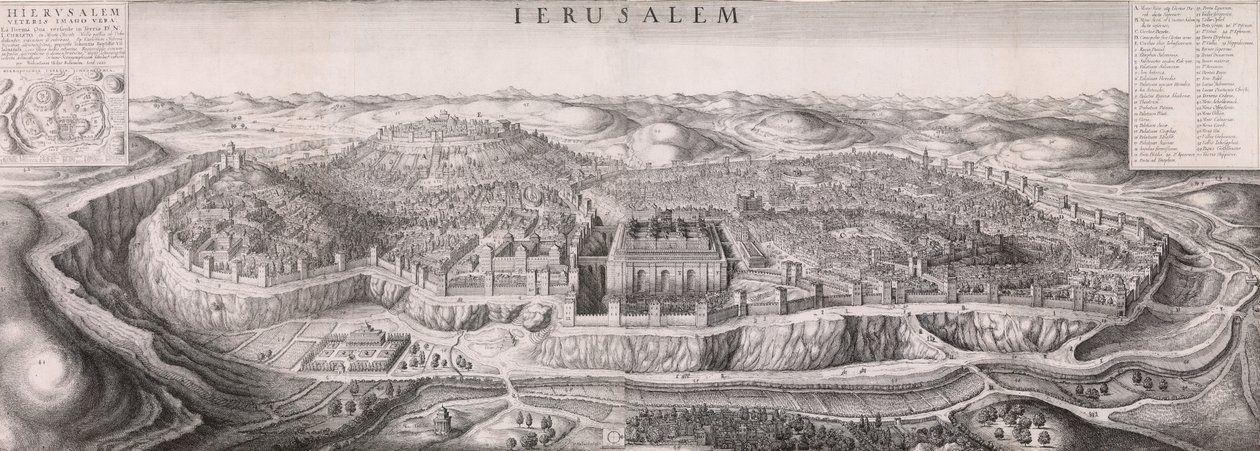 Kudüs Prospect, 1660., 1660. by Wenceslaus Hollar