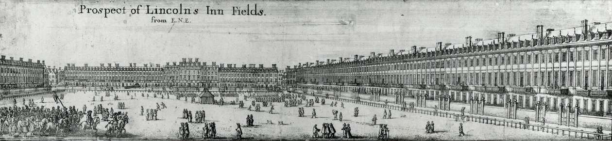Lincolns Inn Fields Prospect, c.1650 by Wenceslaus Hollar