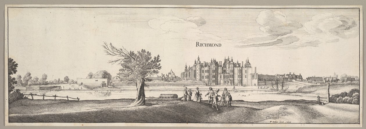 Richmond Sarayı, 1638. by Wenceslaus Hollar
