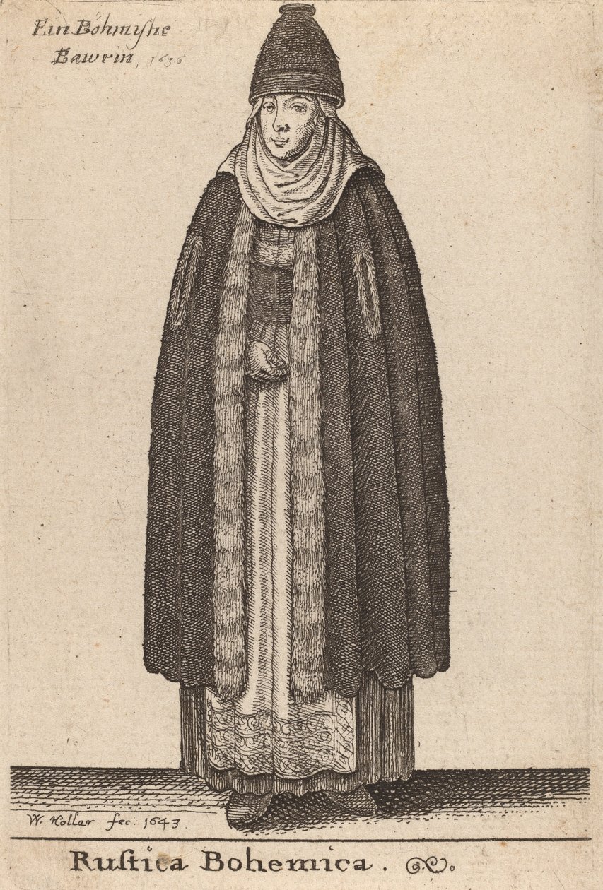Rustica Bohemica, 1643 by Wenceslaus Hollar