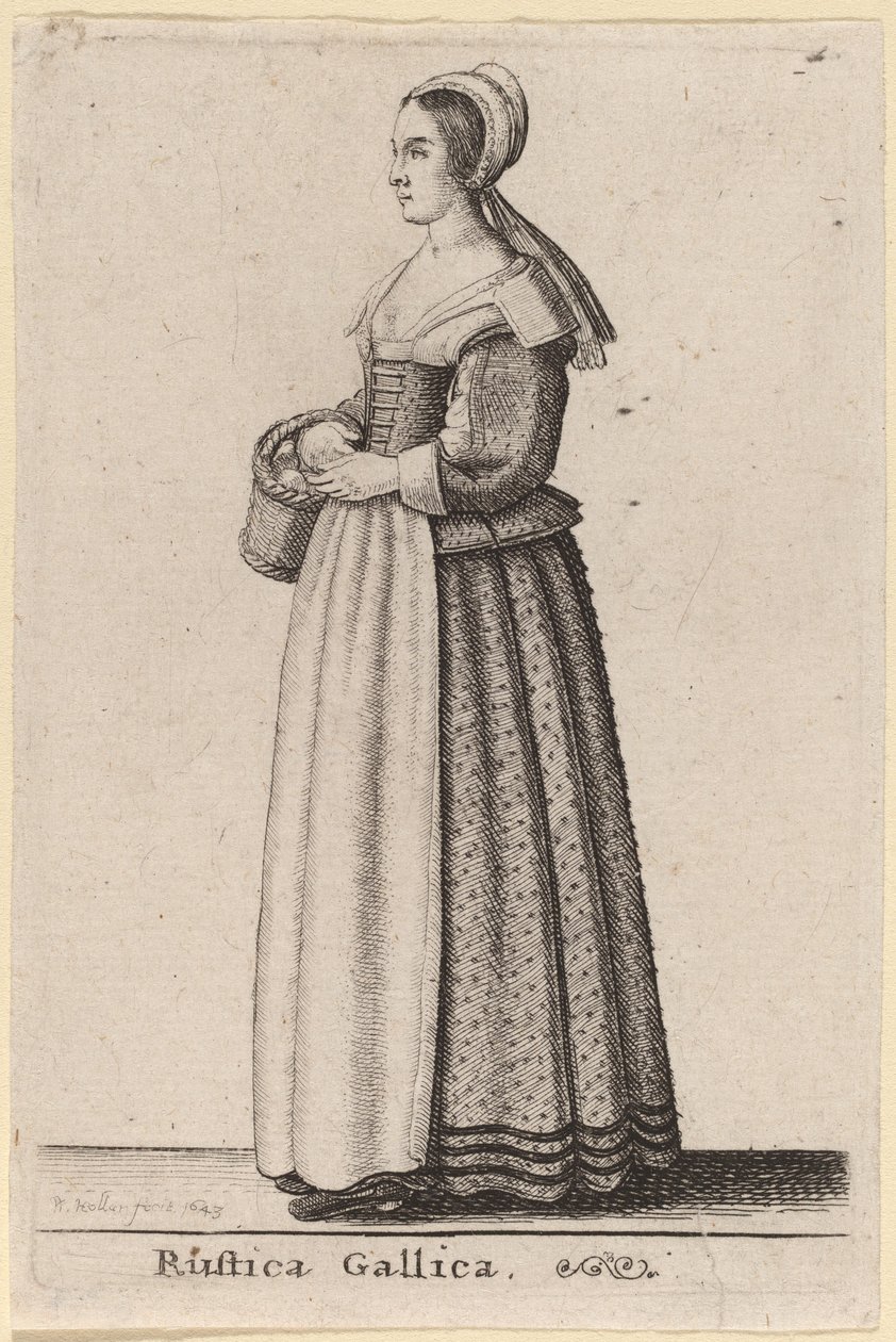 Fransız Ülkesi by Wenceslaus Hollar