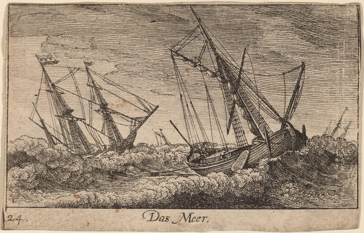 deniz sahnesi by Wenceslaus Hollar