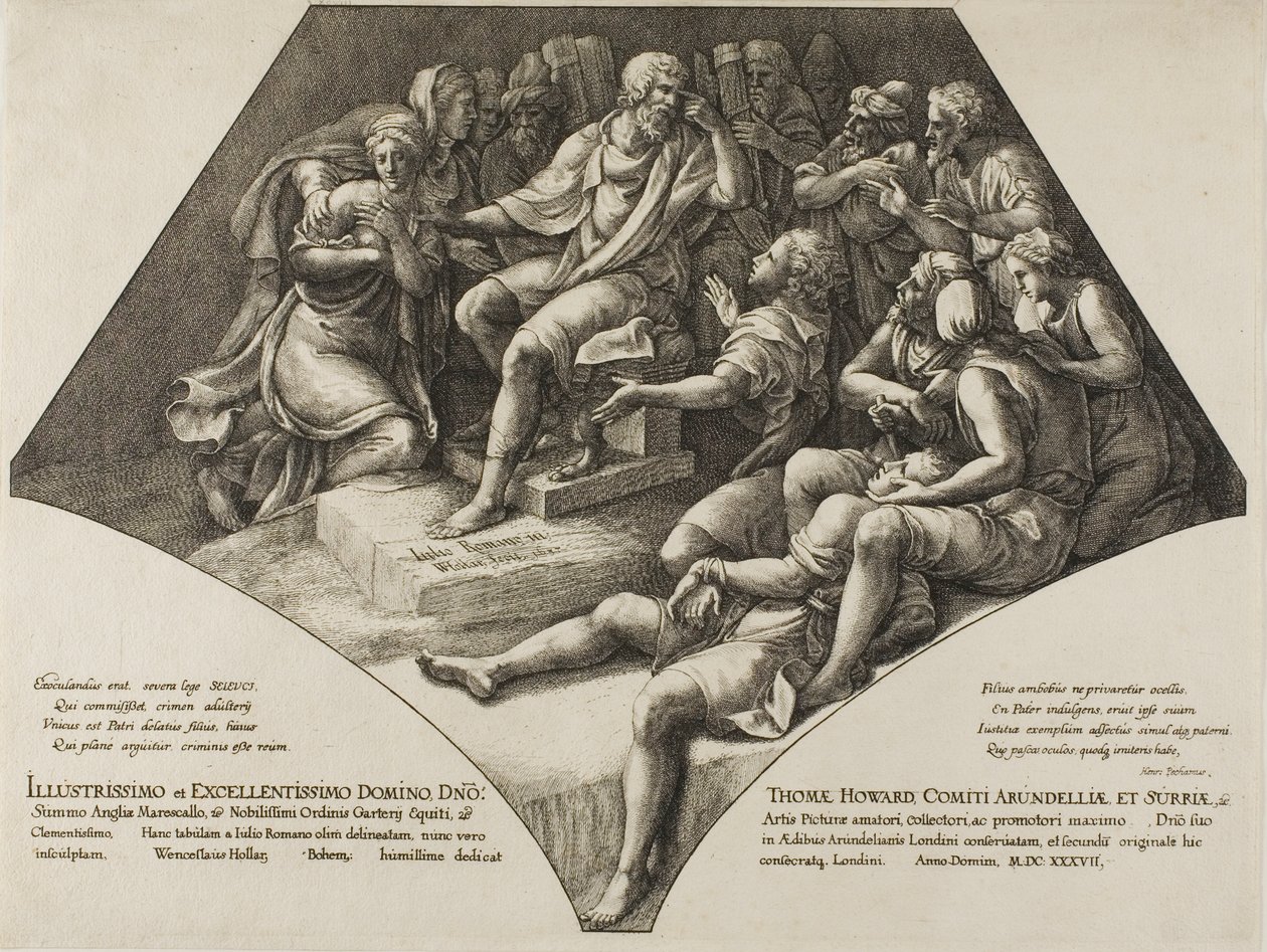 Selevkos ve Oğlu by Wenceslaus Hollar