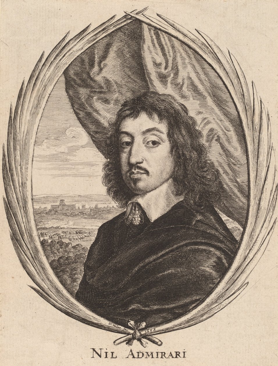 Sör John Wildman. by Wenceslaus Hollar