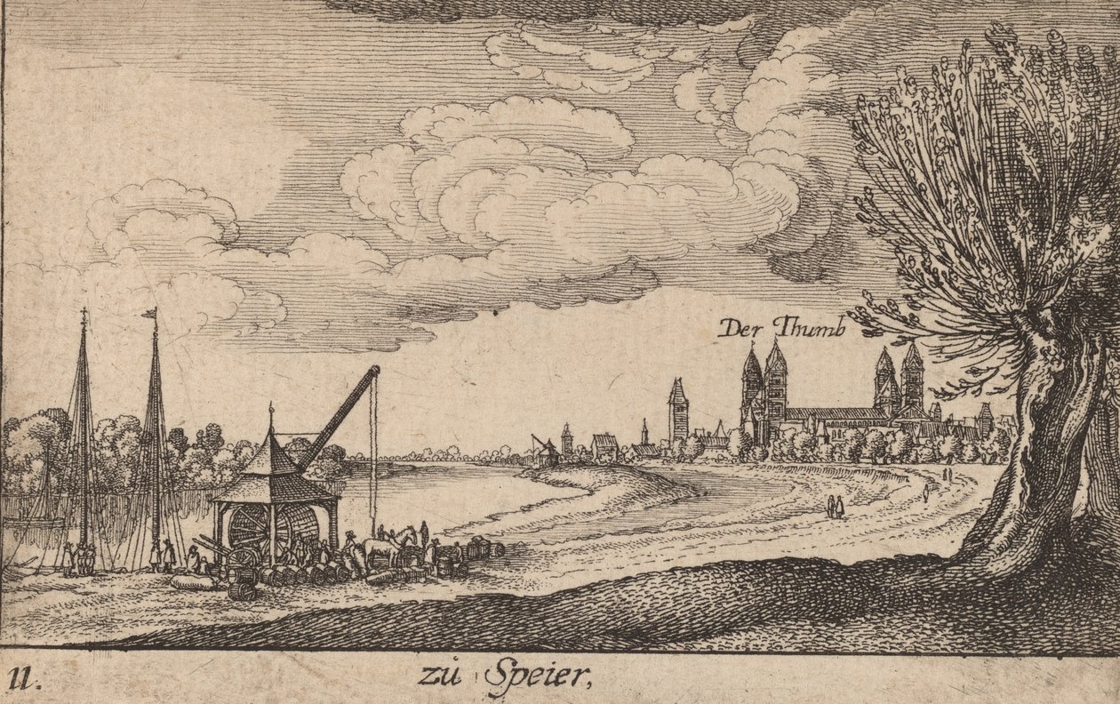 Speyer, 1635. by Wenceslaus Hollar