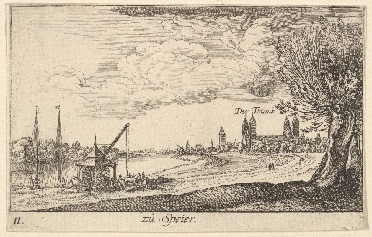 Speyer, 1635. by Wenceslaus Hollar