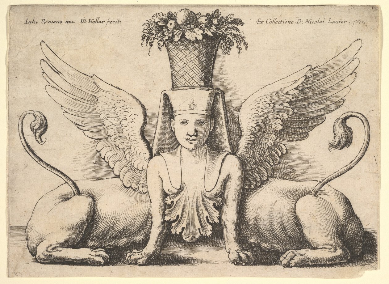 İki Bedenli Sfenks, 1652. by Wenceslaus Hollar