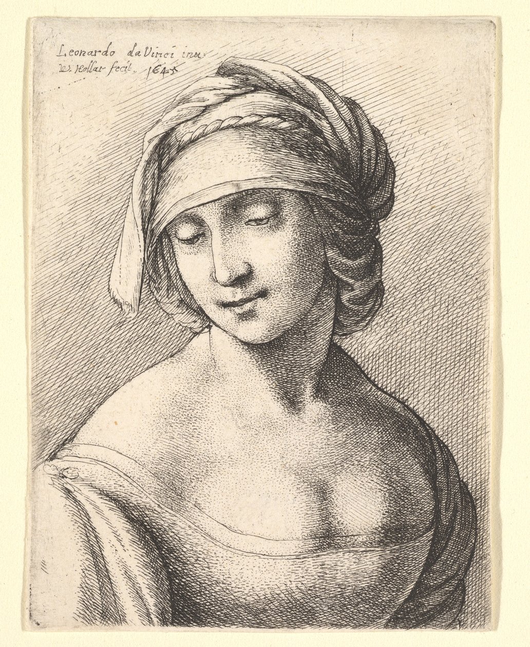 Aziz Anne, 1645. by Wenceslaus Hollar