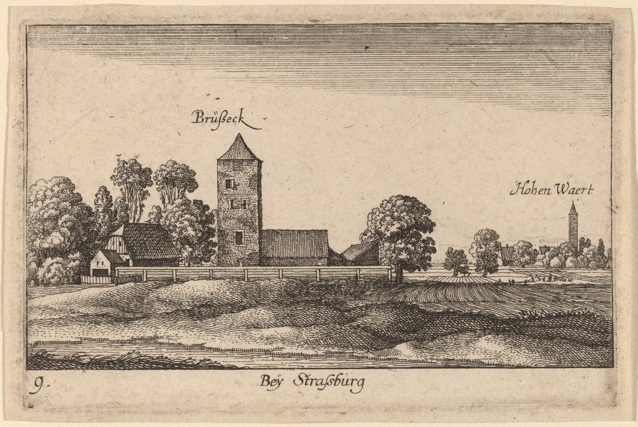 Strazburg by Wenceslaus Hollar