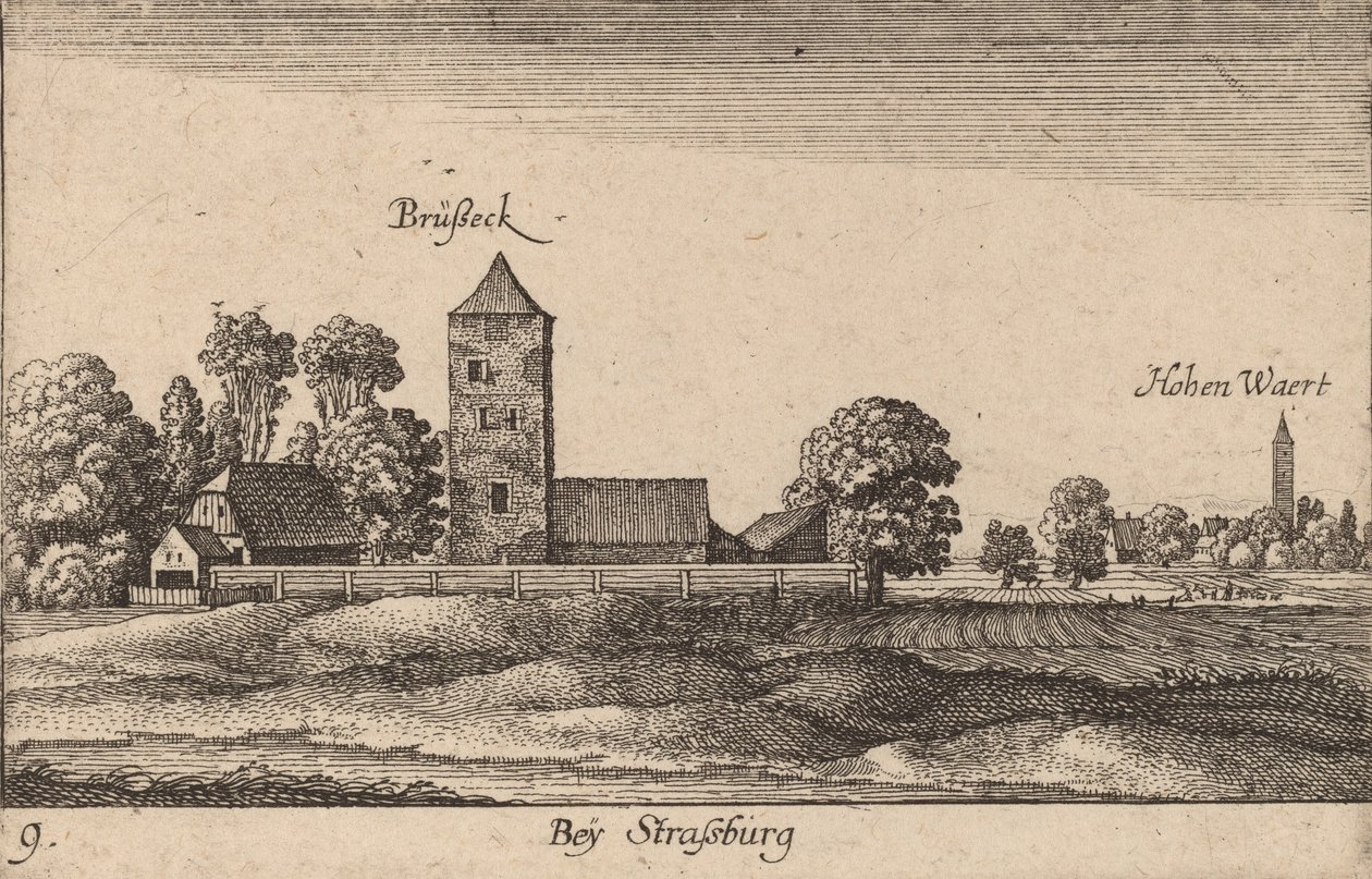 Strazburg, 1635. by Wenceslaus Hollar