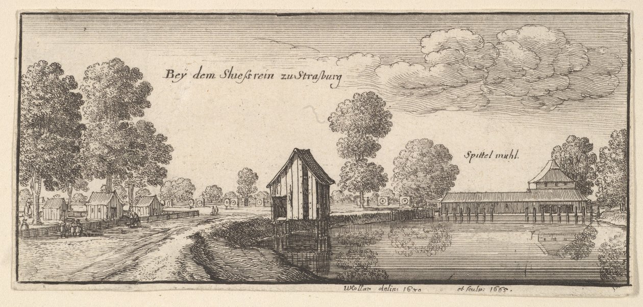Strazburg, 1665. by Wenceslaus Hollar