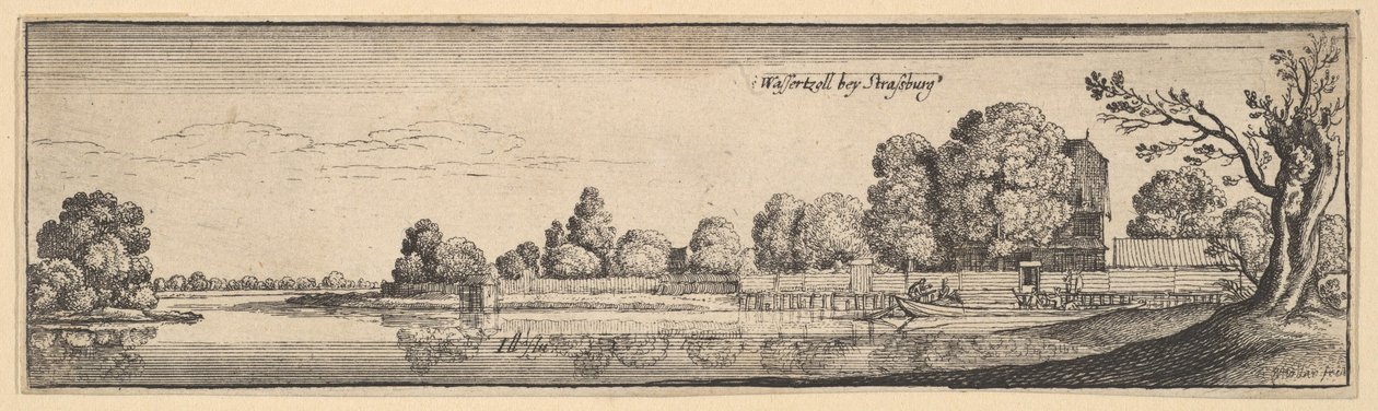 Strazburg: Toll House, 1625-77. by Wenceslaus Hollar