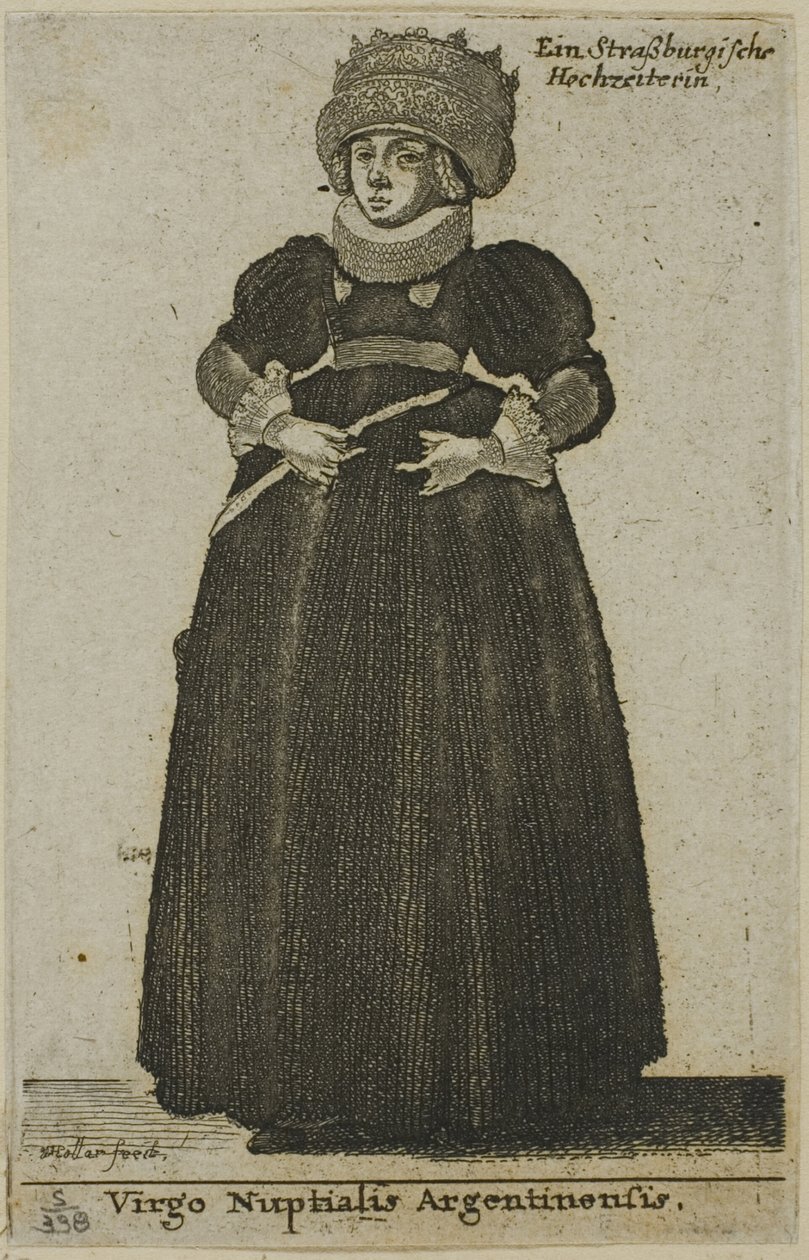 Gelinlik Strasbourg Kadın by Wenceslaus Hollar