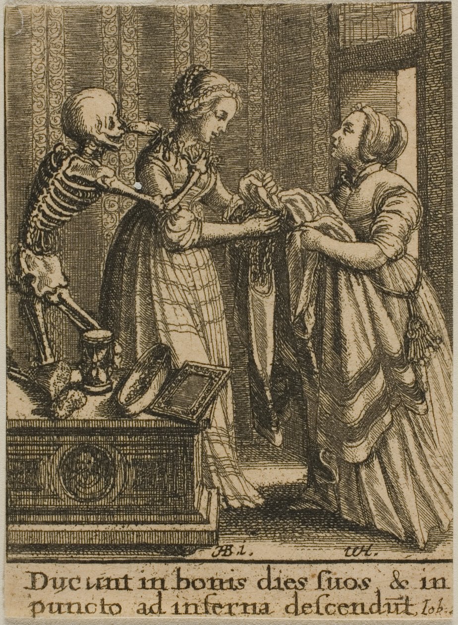 gelin ve ölüm by Wenceslaus Hollar
