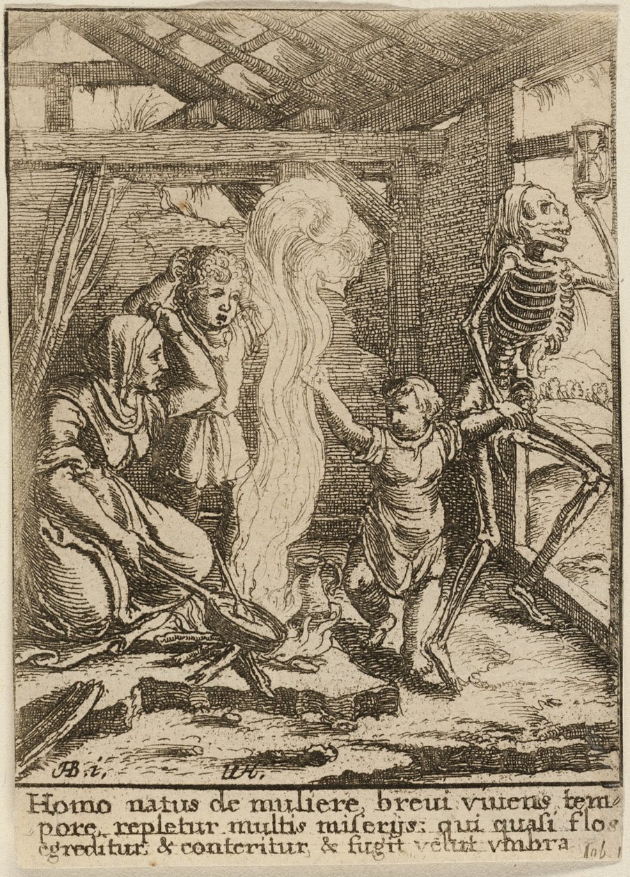 Çocuk ve Ölüm by Wenceslaus Hollar