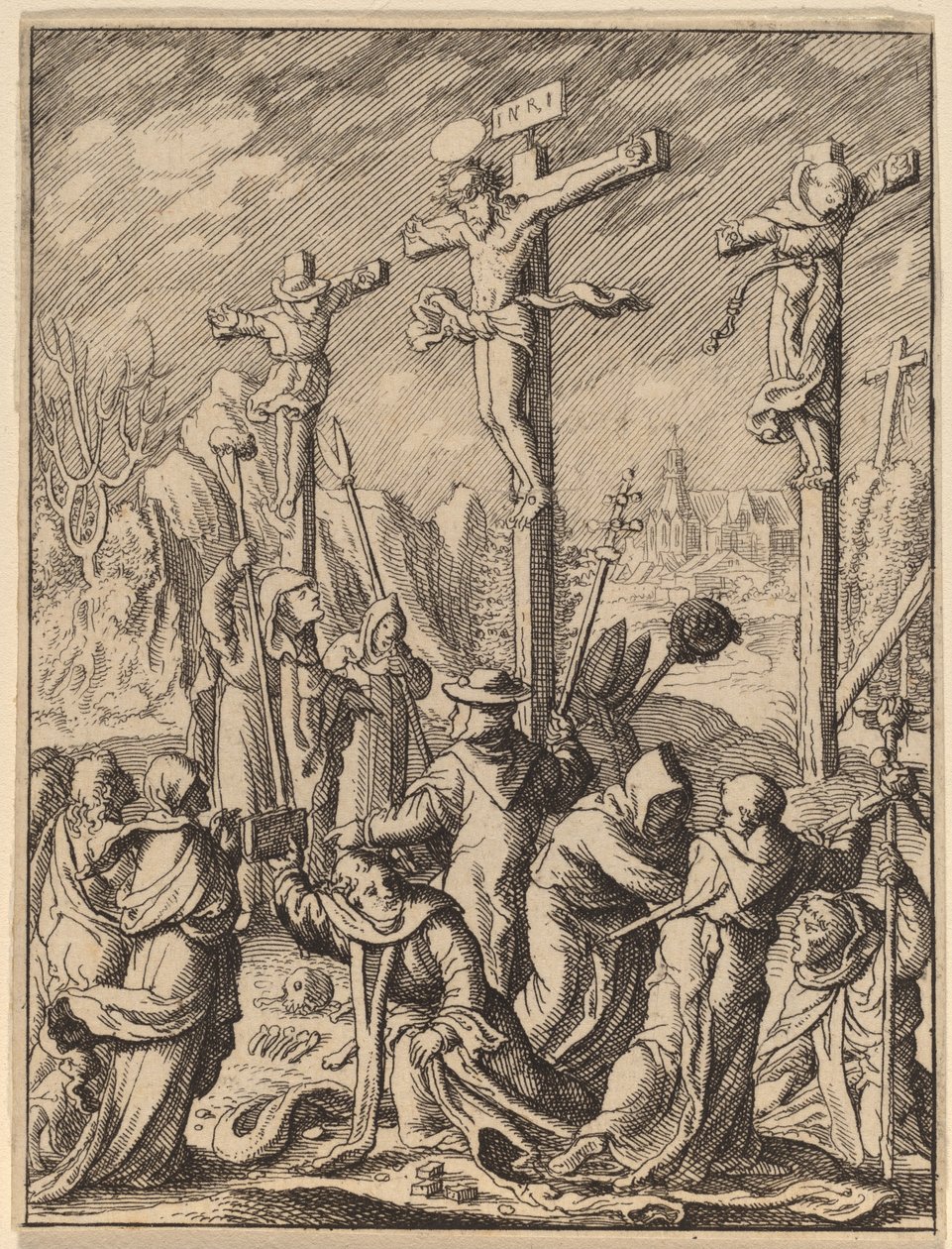 Çarmıha Gerilme by Wenceslaus Hollar