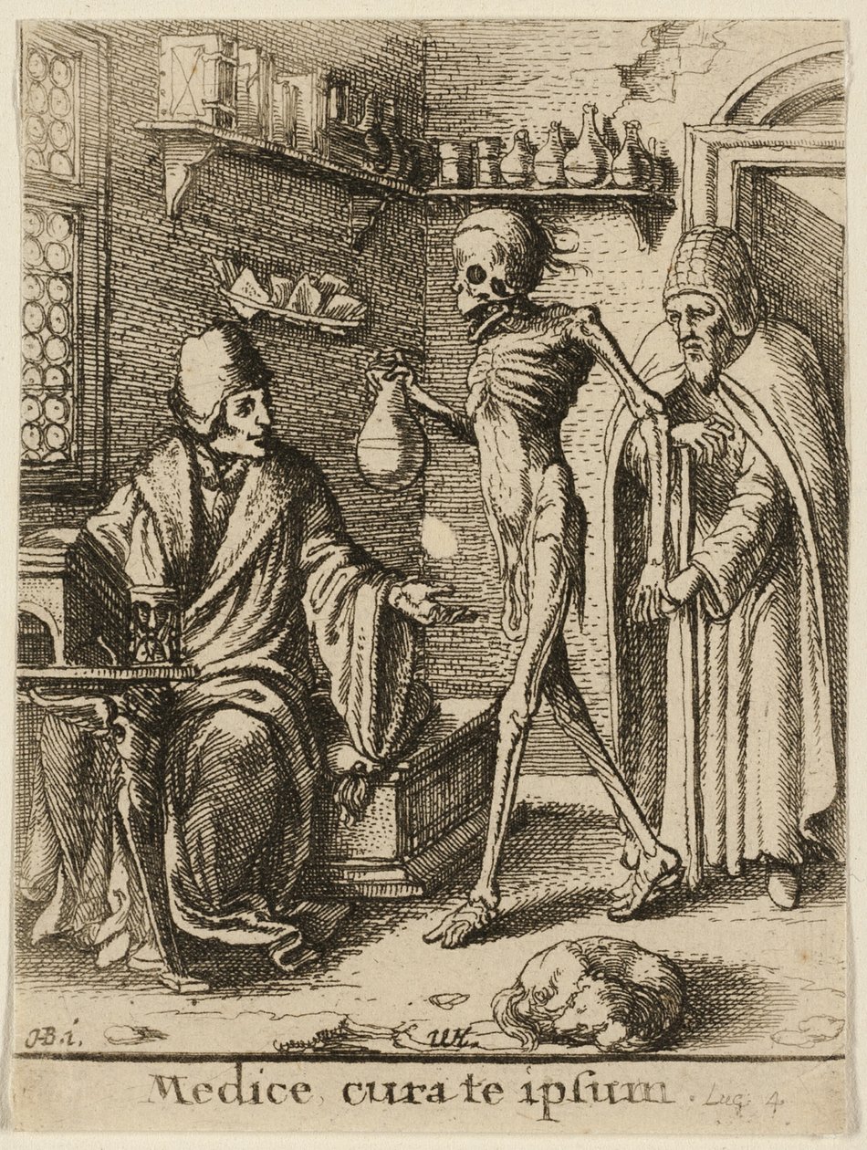 Doktor ve Ölüm by Wenceslaus Hollar