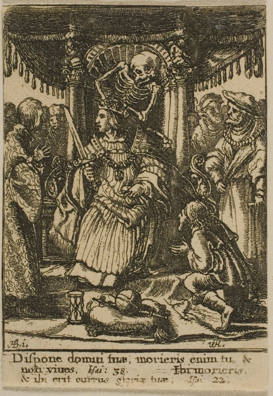 İmparator ve Ölüm by Wenceslaus Hollar