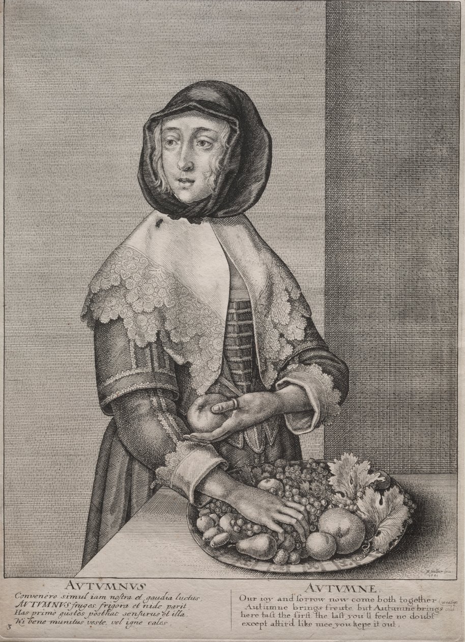 Dört Mevsim: Sonbahar by Wenceslaus Hollar