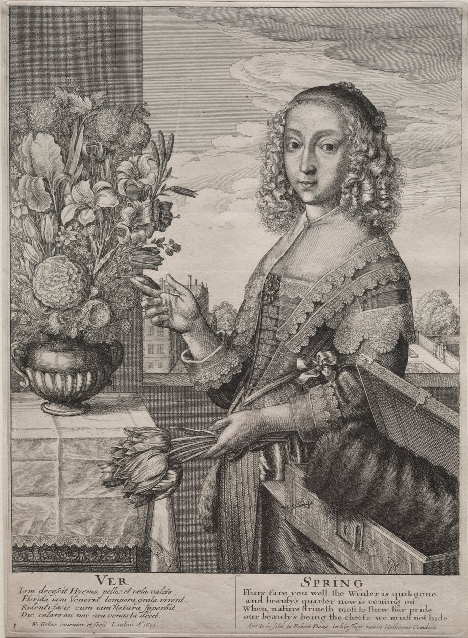 Dört Mevsim: İlkbahar, 1641. by Wenceslaus Hollar