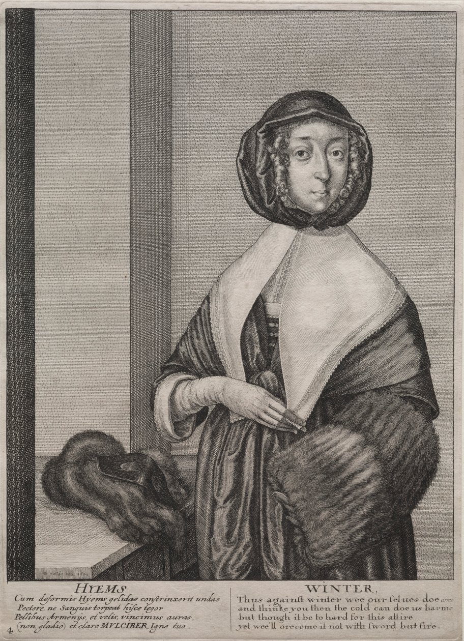 Dört Mevsim: Kış, 1641. by Wenceslaus Hollar