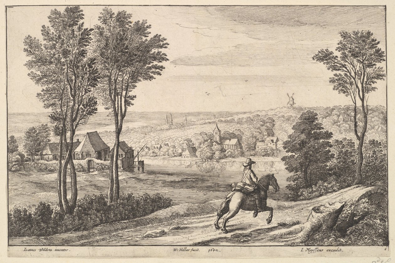 Süvari, 1650. by Wenceslaus Hollar