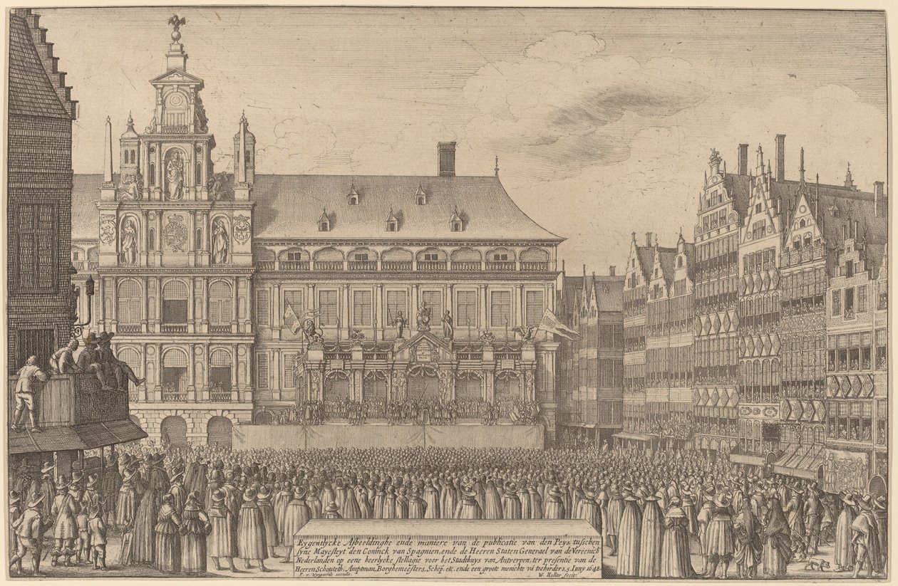 Münster Barışı by Wenceslaus Hollar