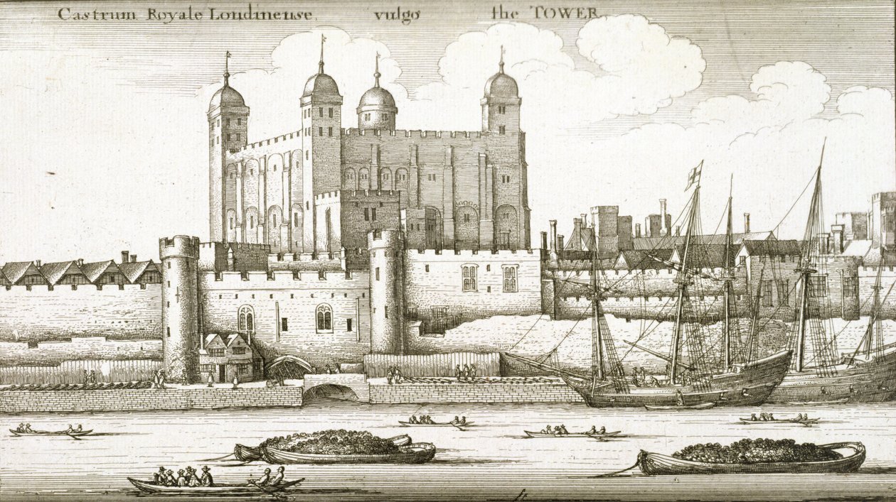 Londra Kulesi, 1647 by Wenceslaus Hollar