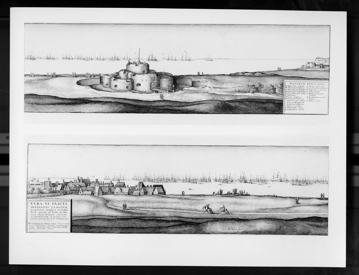 Deal Kasabası ve Kalesi, Kent, 1640 by Wenceslaus Hollar