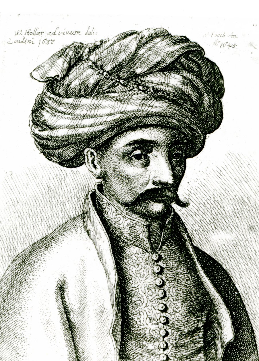 Türk Başı, 1645 by Wenceslaus Hollar