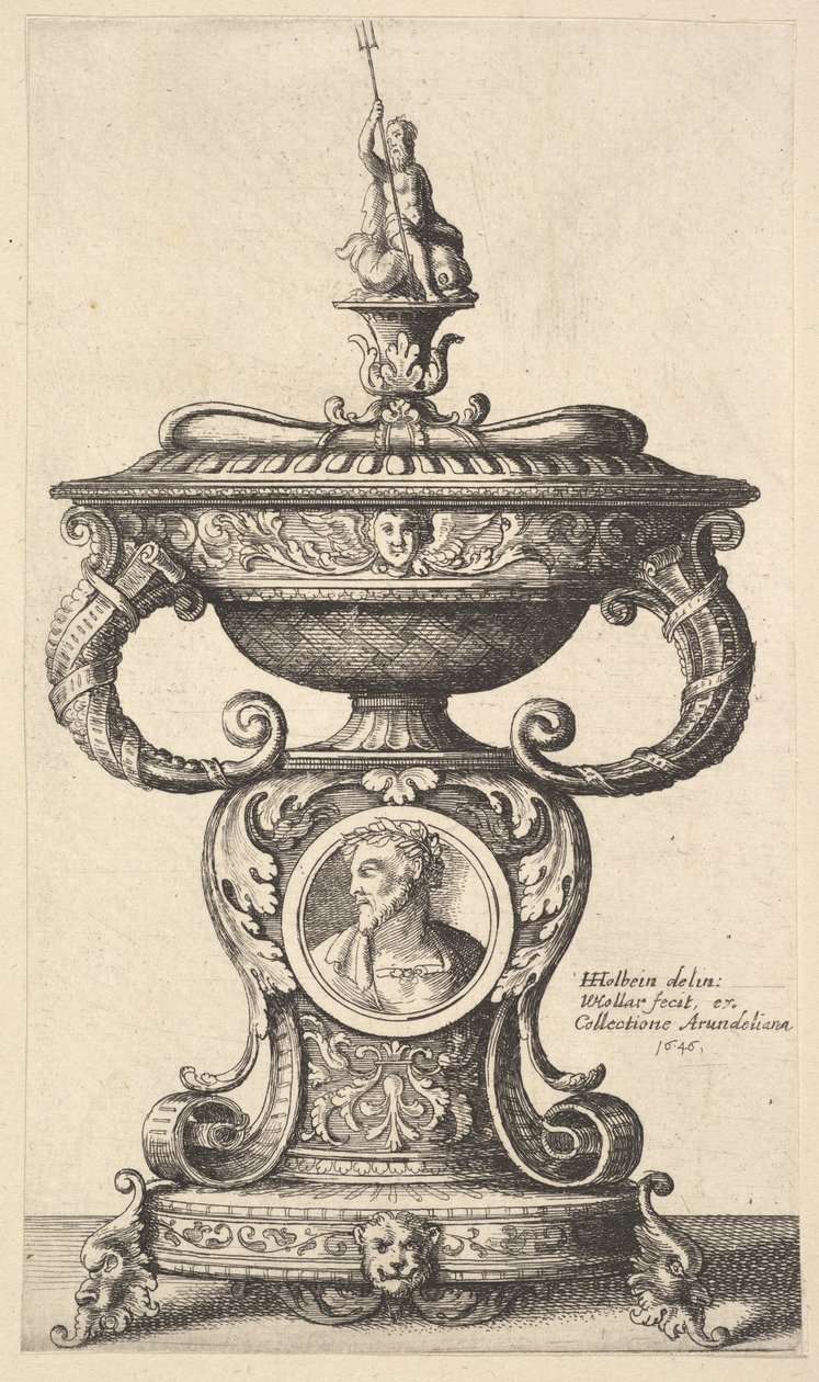 İki kulplu fincan, 1646. by Wenceslaus Hollar