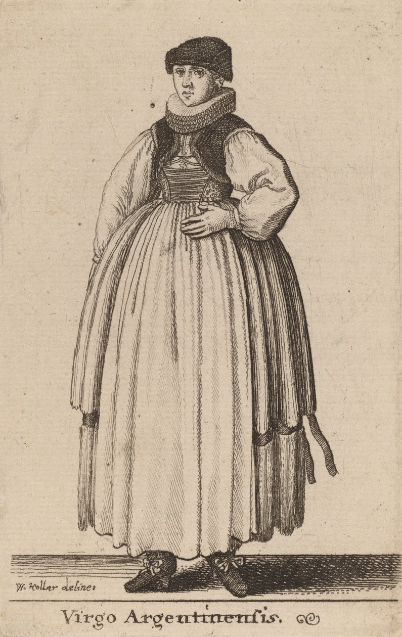 Arjantinli Bakire by Wenceslaus Hollar