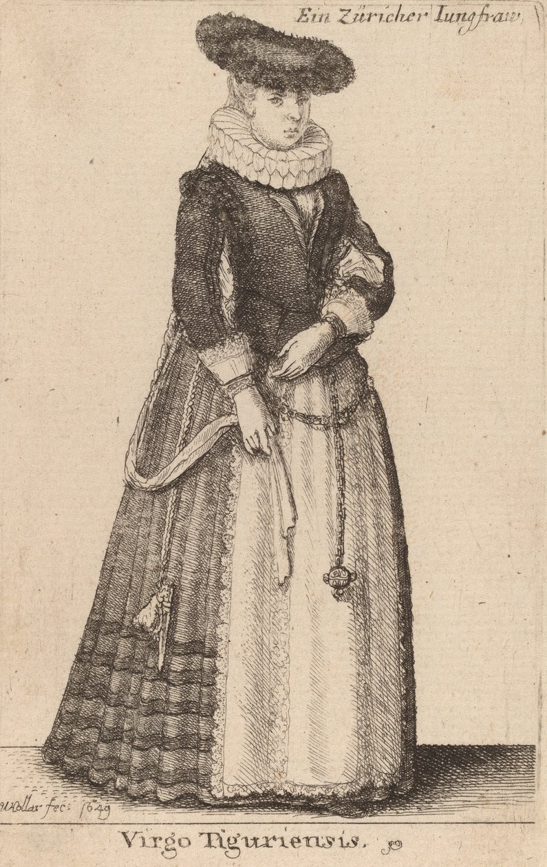 Tigurian Bakiresi, 1649 by Wenceslaus Hollar