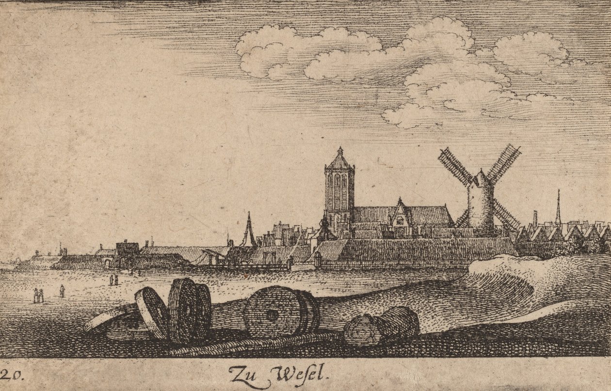 Wesel, 1635. by Wenceslaus Hollar