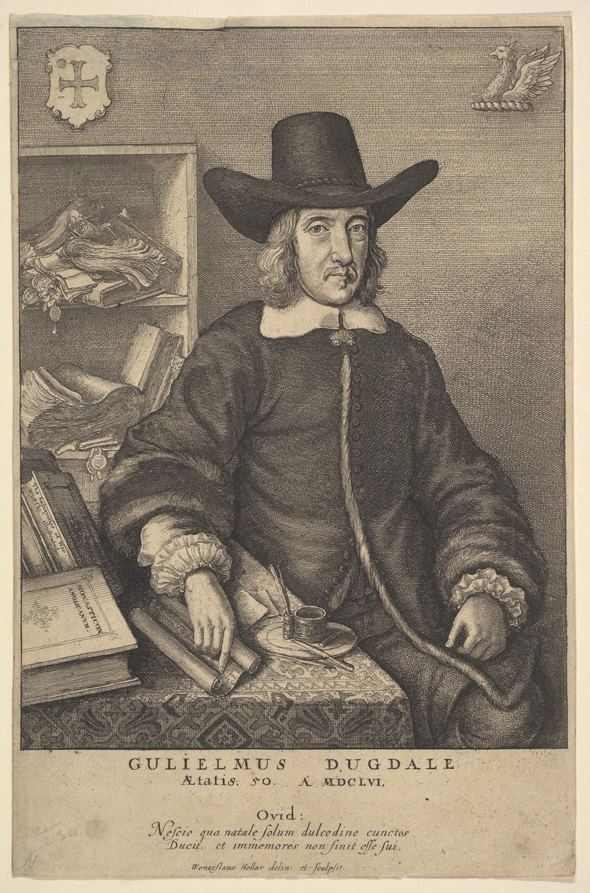 William Dugdale, 1625-77. by Wenceslaus Hollar