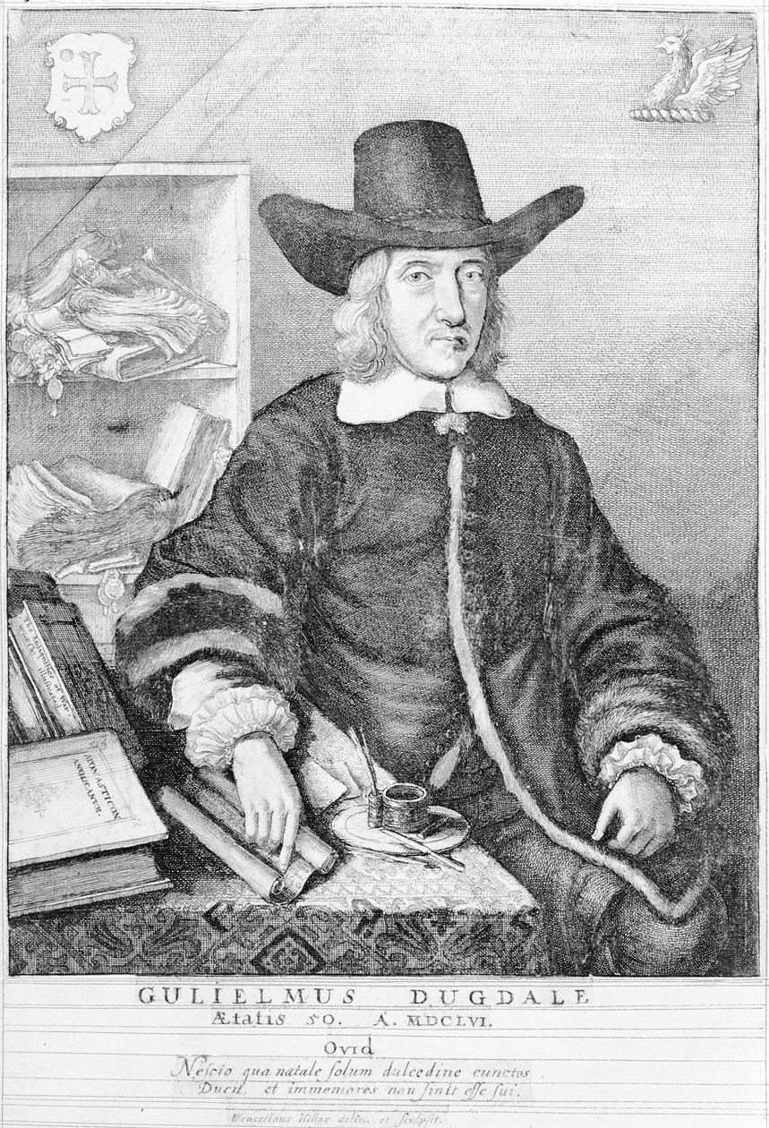 William Dugdale, 1656 by Wenceslaus Hollar