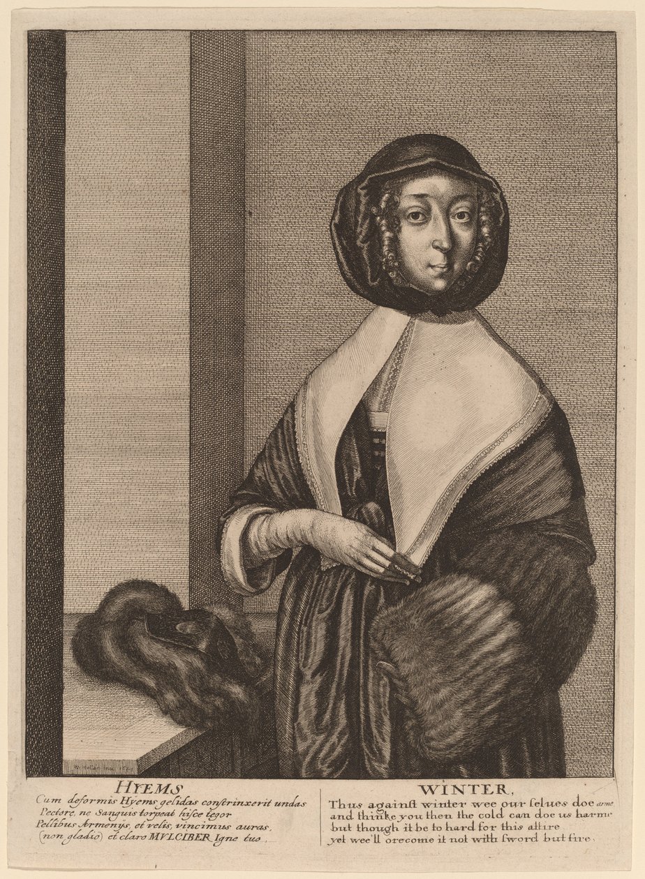 Kış by Wenceslaus Hollar