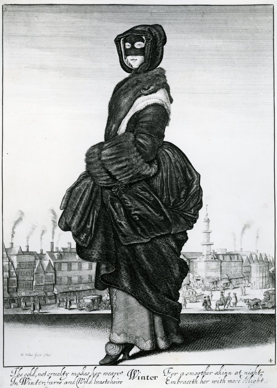 Kış mevsimi by Wenceslaus Hollar