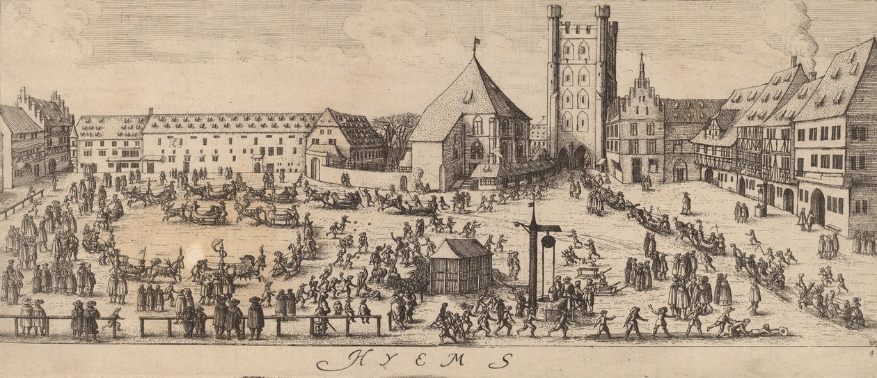 Kış: Geçit Töreni Alanı, c. 16281629. by Wenceslaus Hollar