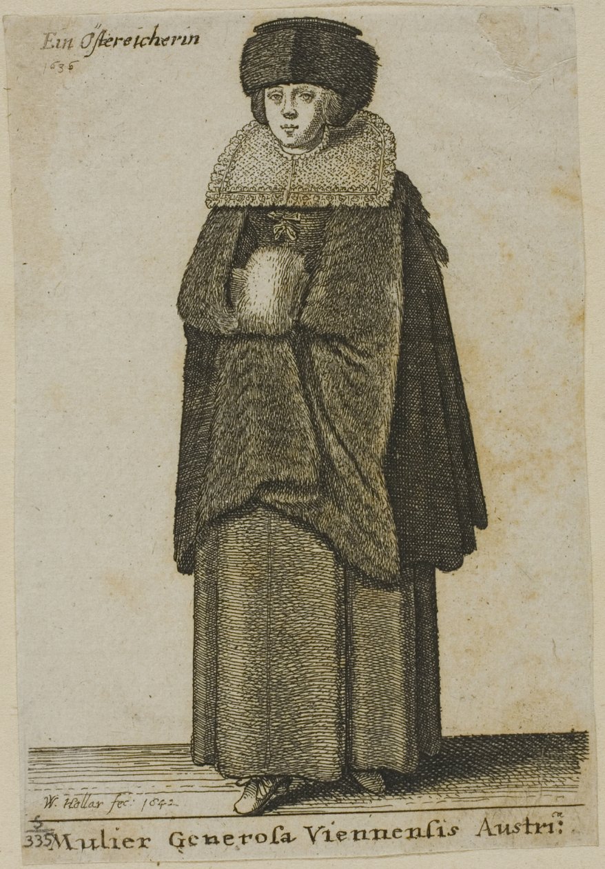 Viyanalı kadın by Wenceslaus Hollar