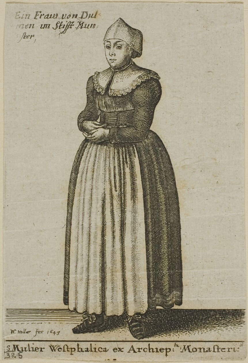 Vestfalya Kadını by Wenceslaus Hollar