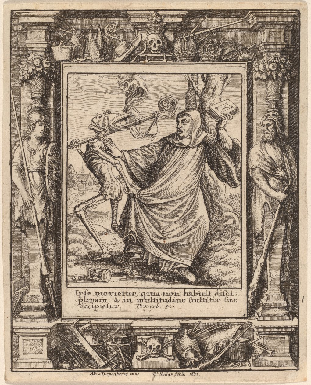 Başrahip by Wenceslaus Hollar after Hans Holbein the Younger after Abraham van Diepenbeeck
