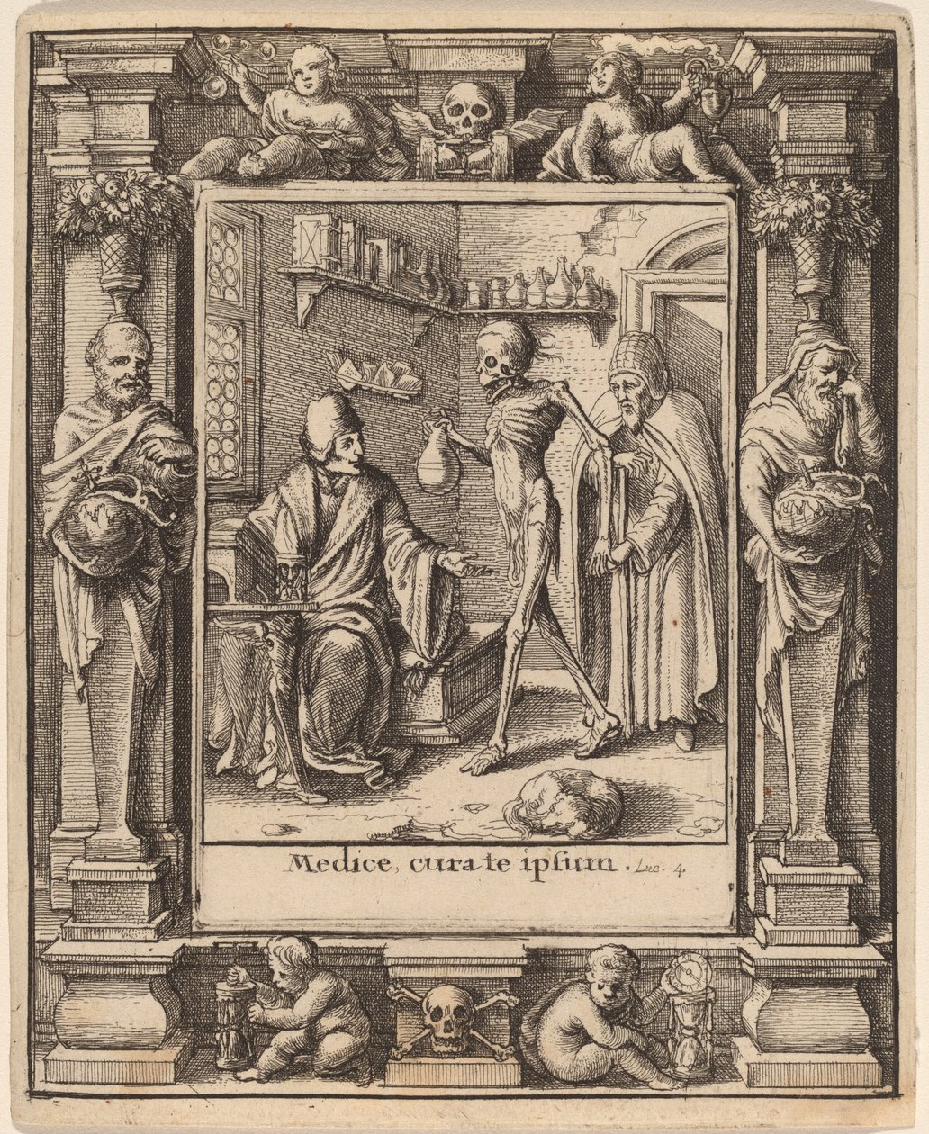 doktor by Wenceslaus Hollar after Hans Holbein the Younger after Abraham van Diepenbeeck
