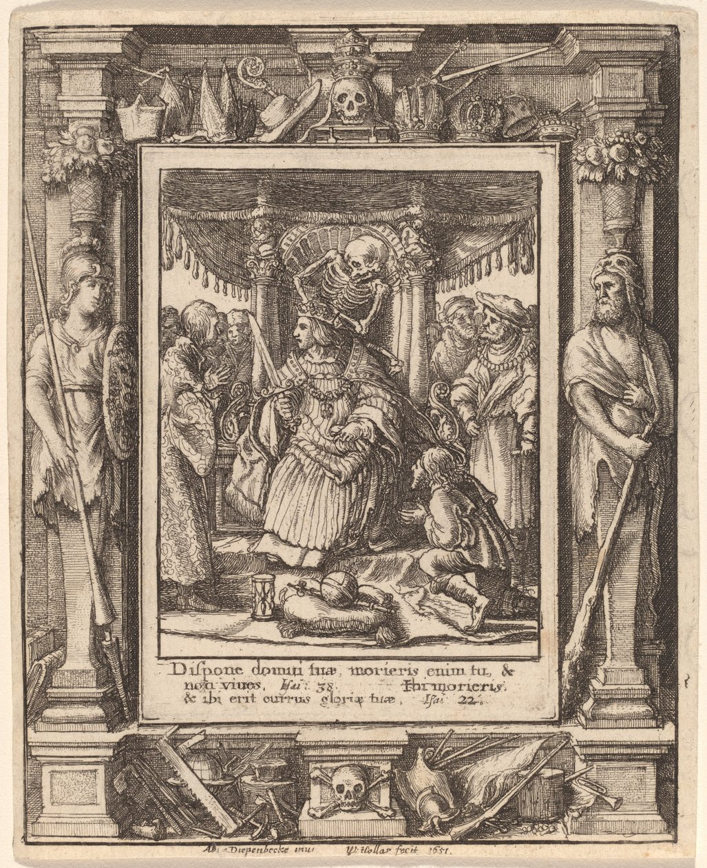 imparator by Wenceslaus Hollar after Hans Holbein the Younger after Abraham van Diepenbeeck